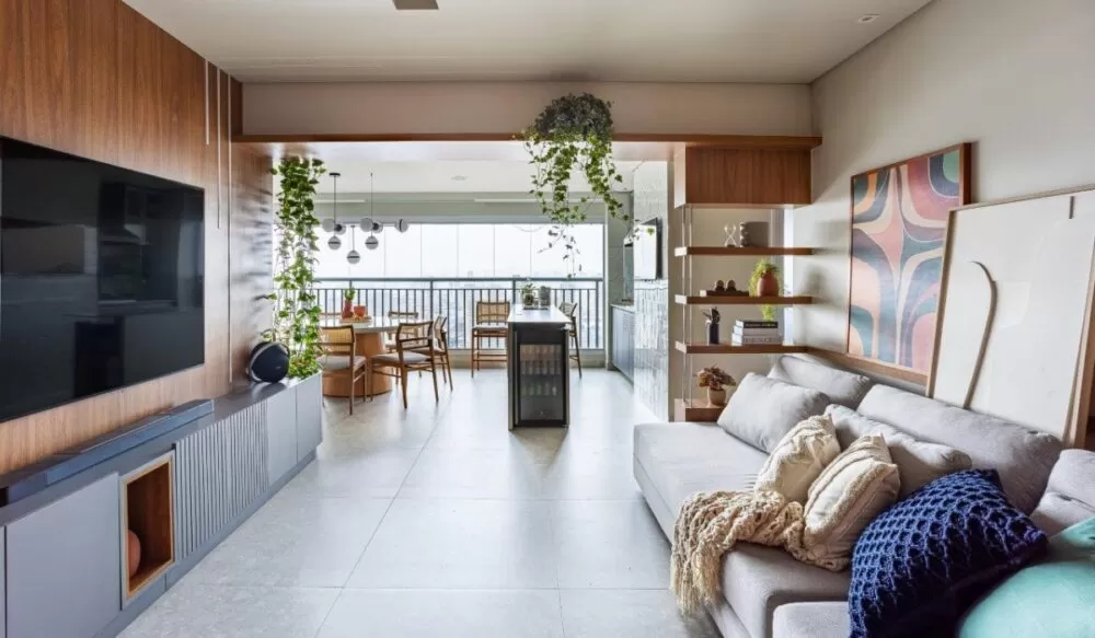 Projeto do escritório Go Up Arquitetura une conforto, funcionalidade e estilo para família em crescimento.